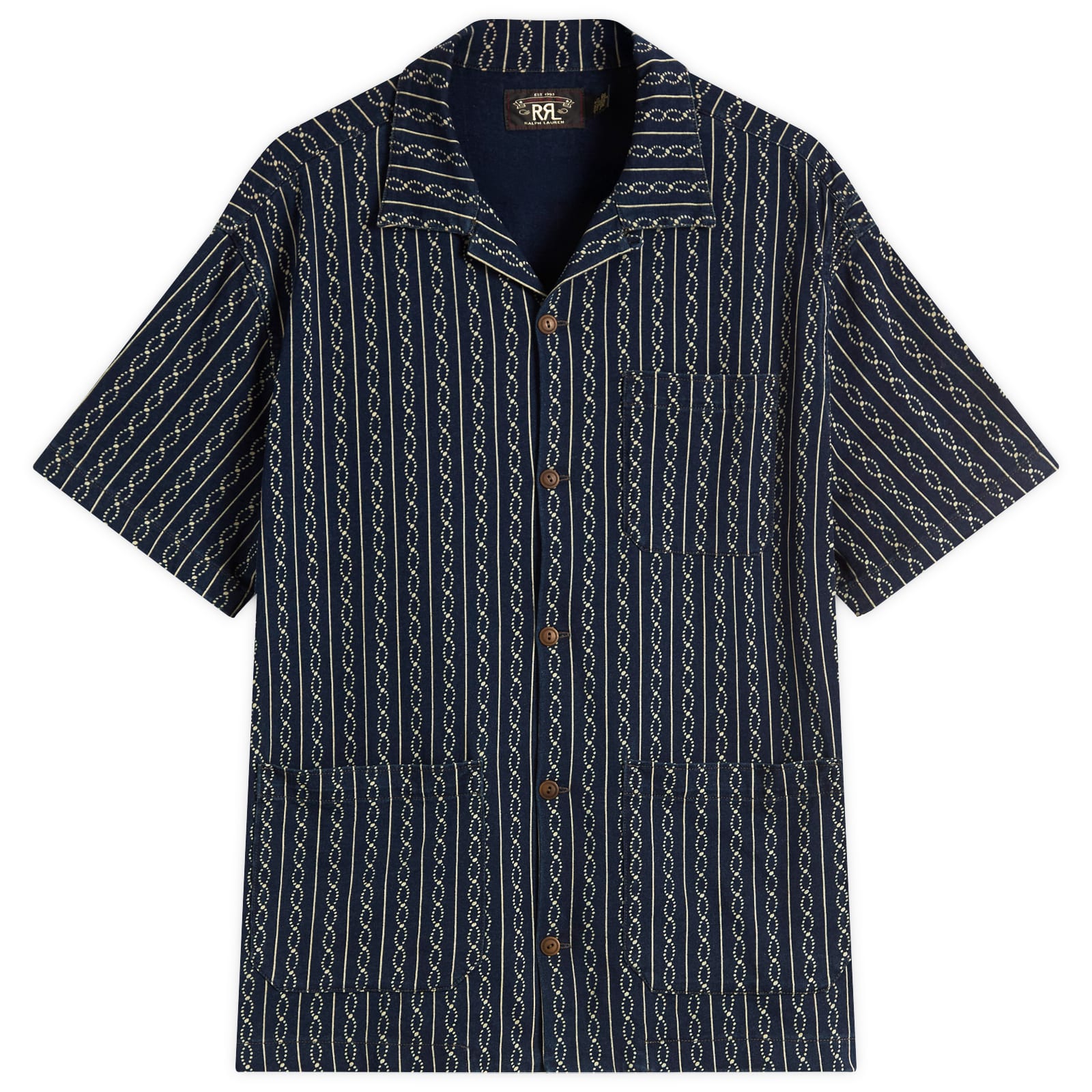 RRL Jervis Vacation Shirt Indigo Multi | END. (US)