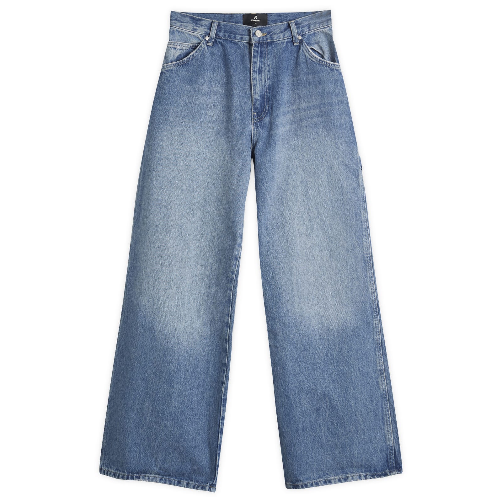 Female Blue Washed Skater Jeans