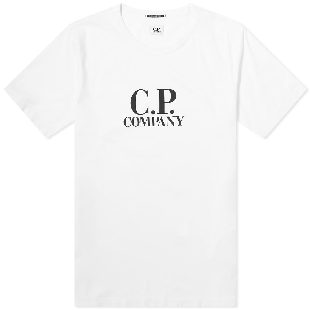 C.P. Company Big Logo TShirt Gauze White END.