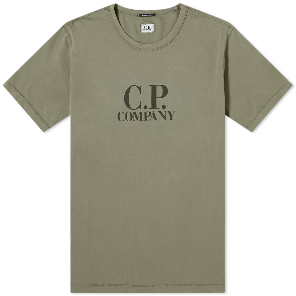 C P Company Big Logo Tee Laurel Wreath Sb Roscoff