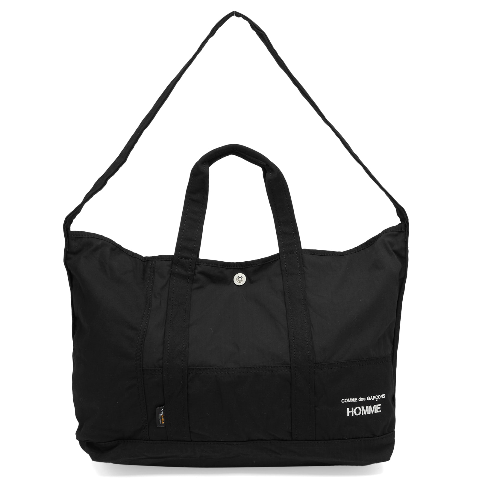 COMME des GARCONS HOMME 国内買付 綿ナイロンPatchwork ToteBag Patchwork tote bag in black - Comme Des Garcons Homme