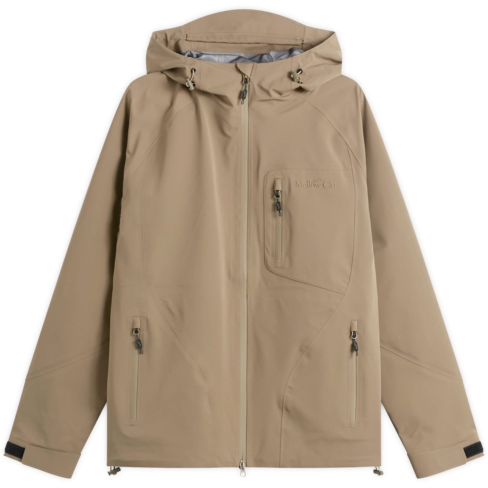 Mellow Clo — Mellow Clo Men's 3L Trek Jacket in Brown, Size X-Large