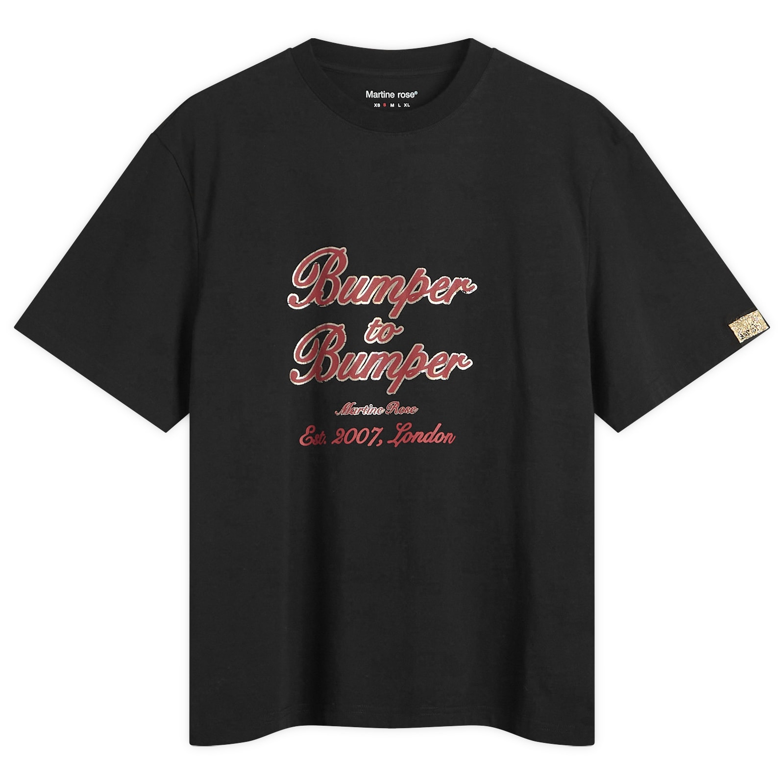 Marine Rose Bumper to Bumper Tシャツ M Martine Rose Bumper to Bumper T-Shirt Black | END. (US)
