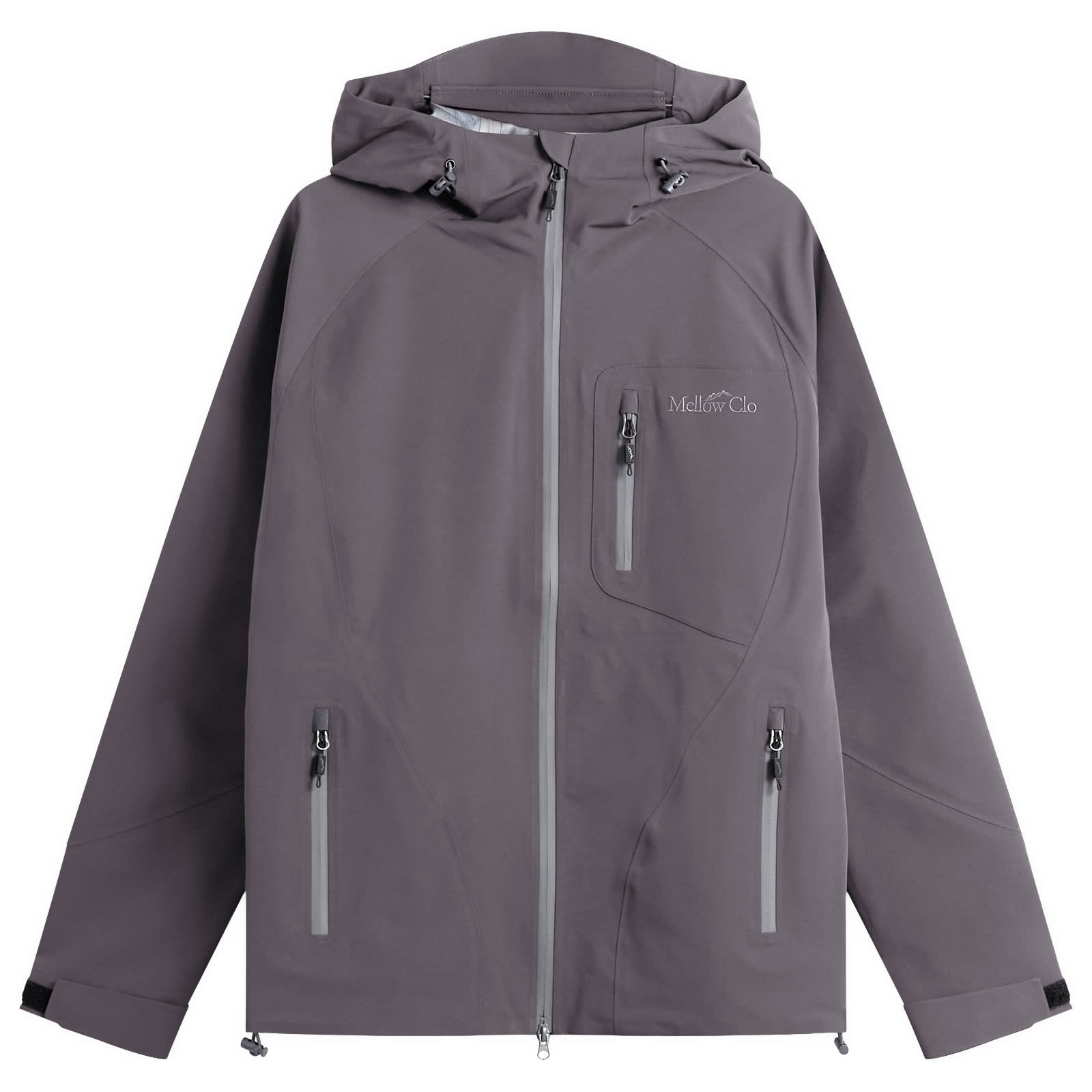 Mellow Clo — Mellow Clo Men's 3L Trek Jacket in Grey, Size Large