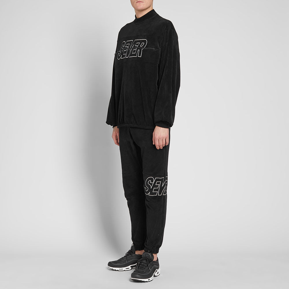 Sever Velour Embroidered Sweat Black | END.