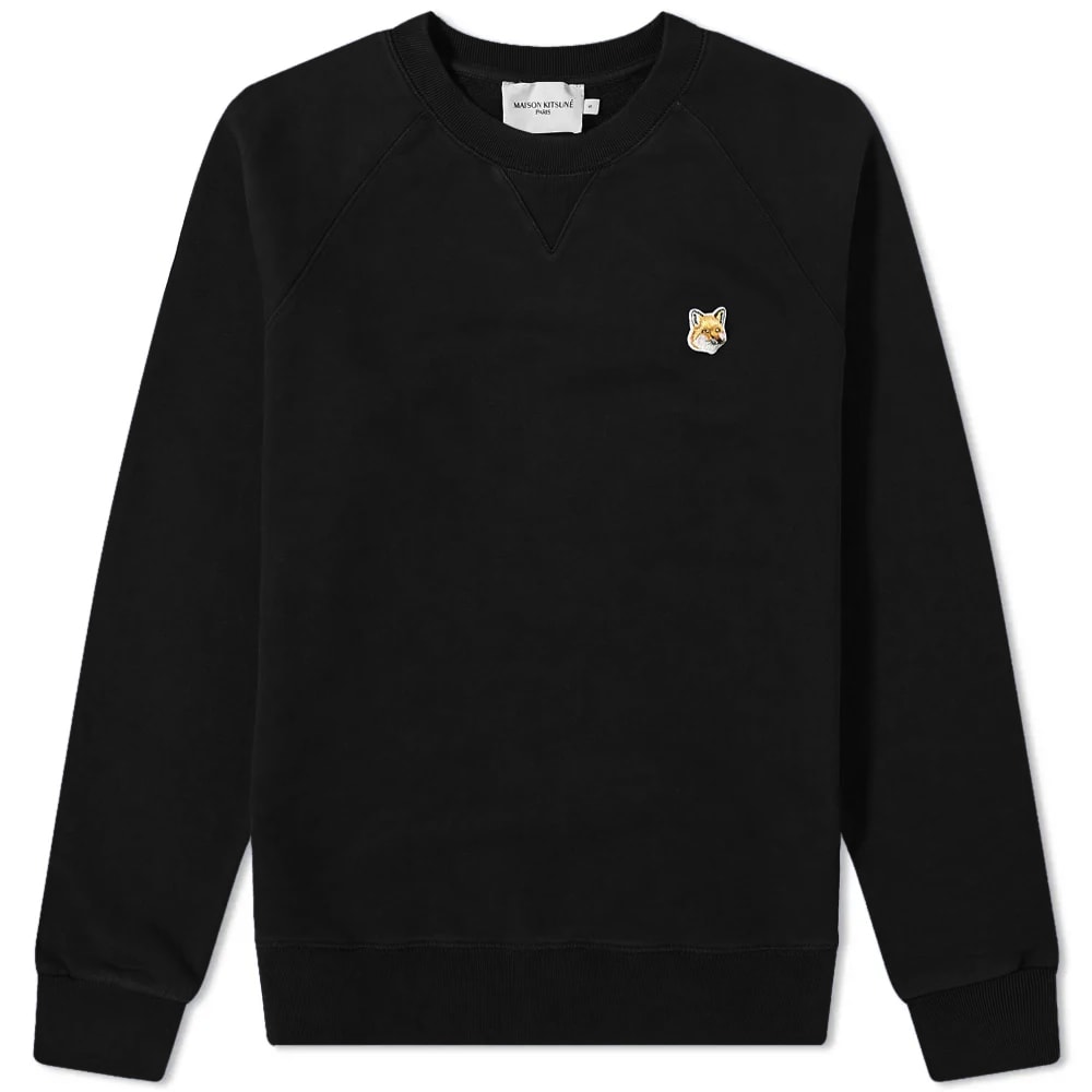 Maison Kitsune Fox Head Patch Classic Sweat Black End