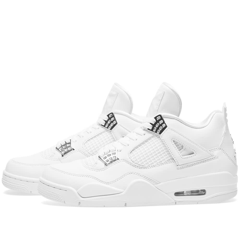 Nike Air Jordan IV Retro White & Metallic Silver END. (US)