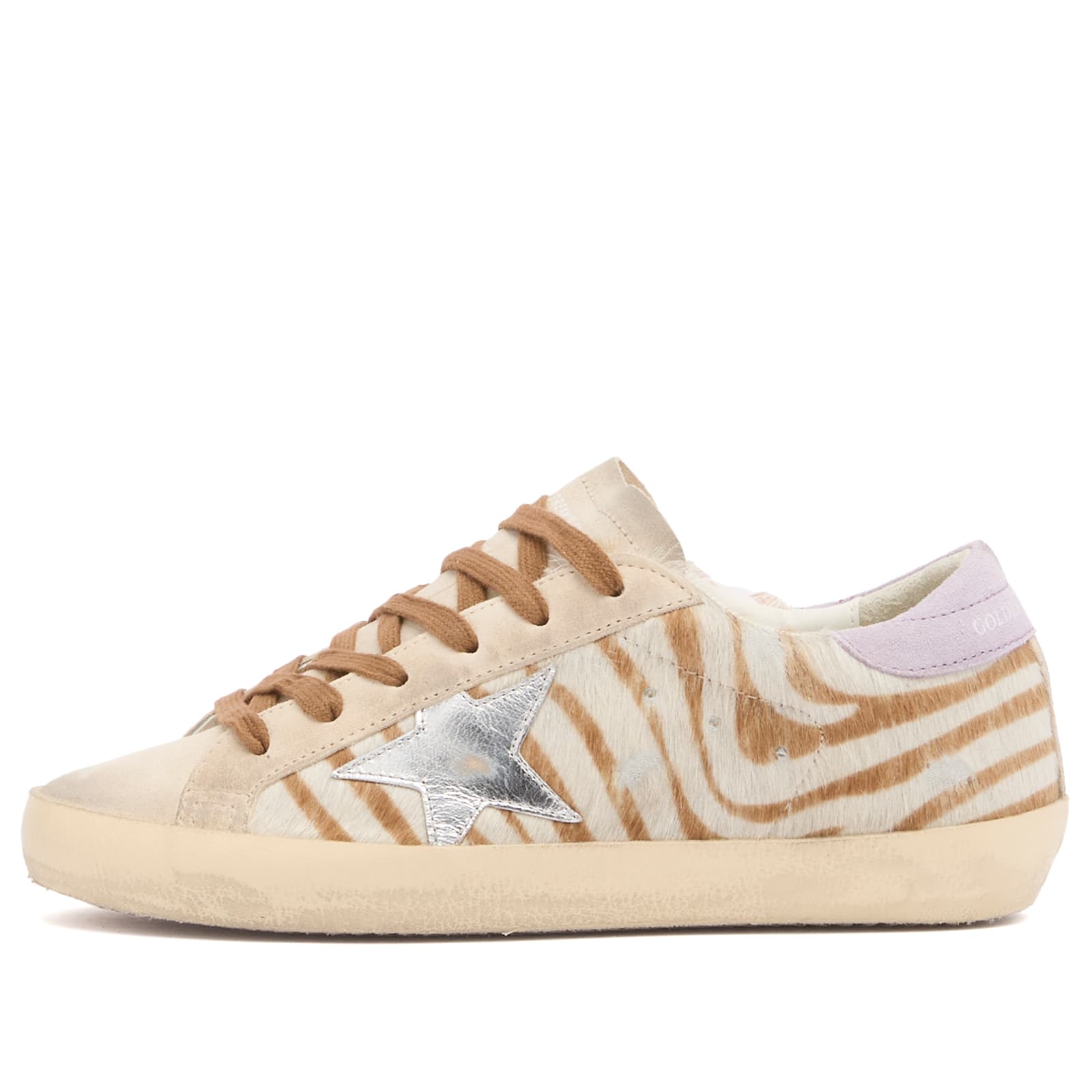 Golden Goose Super Star Sneaker Zebra White Brown | END. (KR)