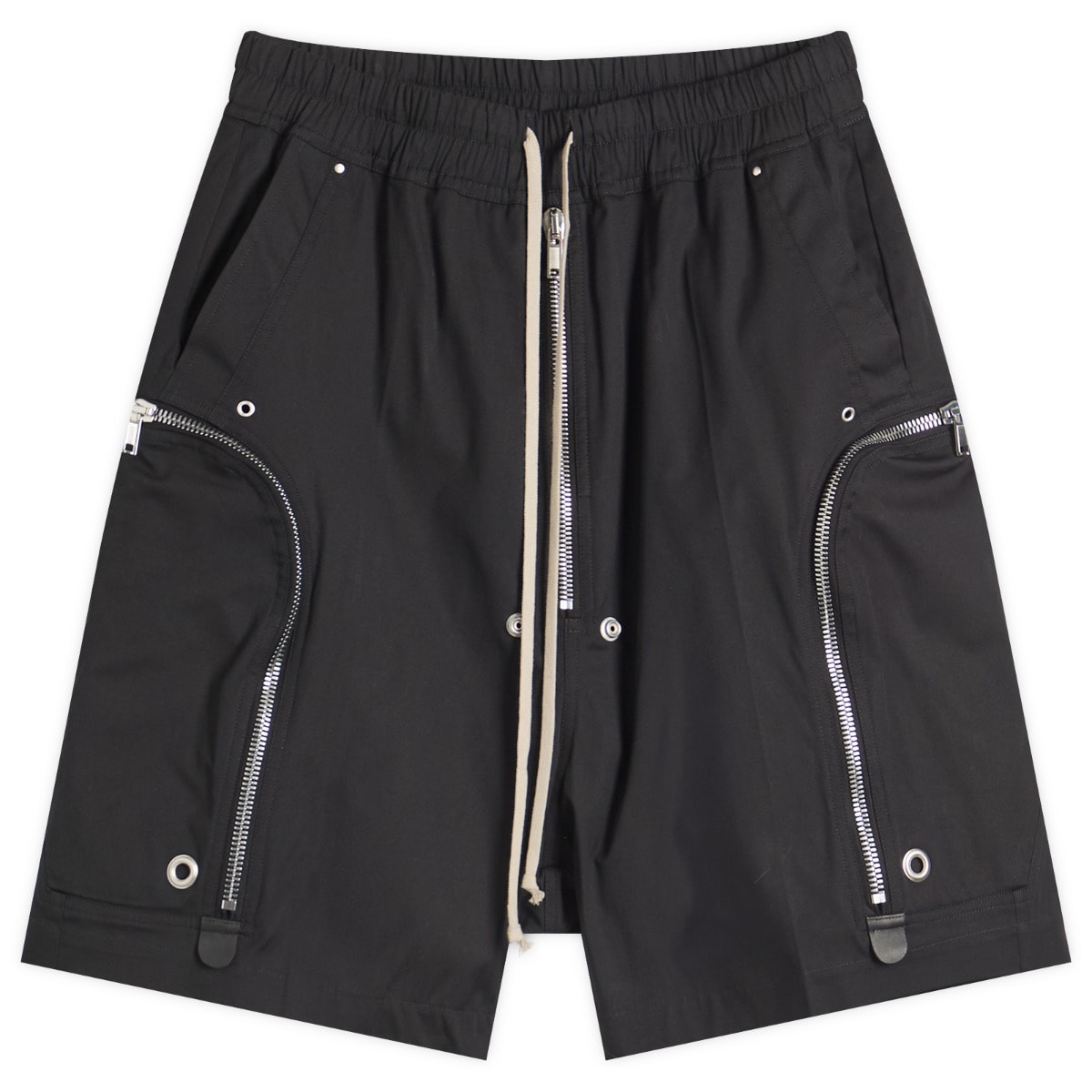 Rick Owens メンズショーツ Bela Heavy Cotton Poplin Black Rick Owens Men's Bela Heavy Cotton Poplin Boxers in Black