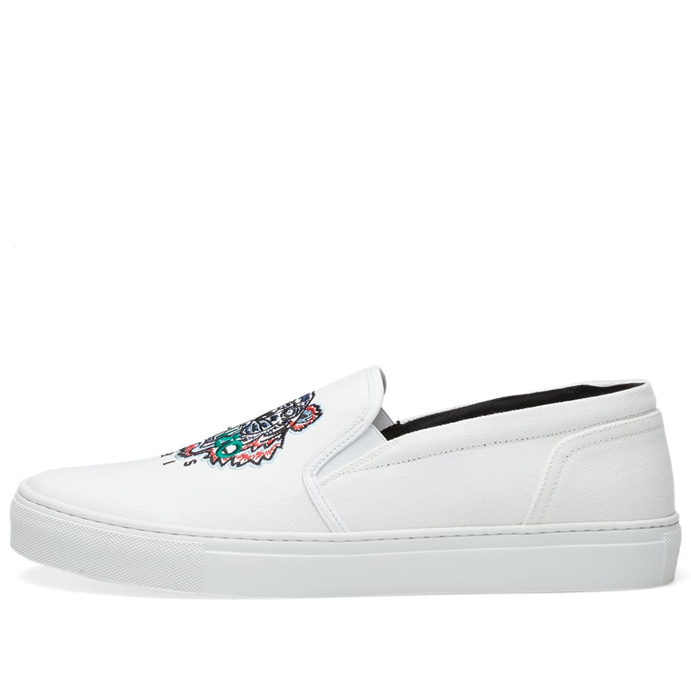 kenzo tiger slip on sneakers