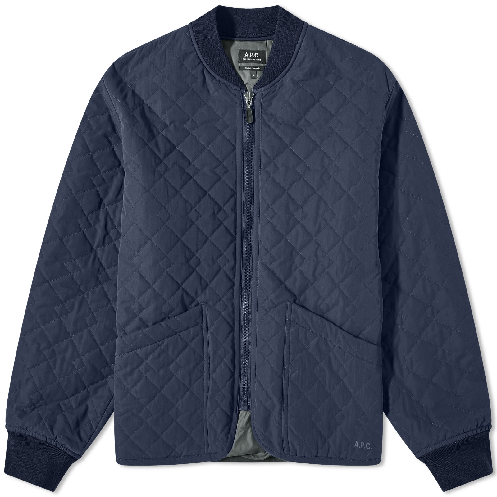 Arcade Quilted Bomber Jacket Dark Navy (NL)