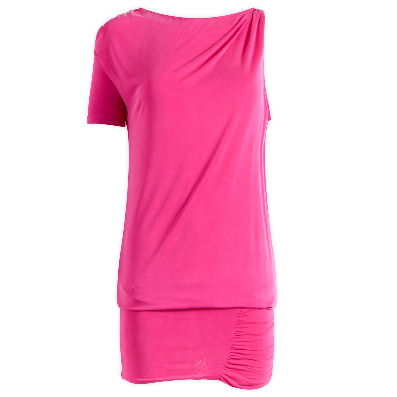 Peachy Den Women's Kylie Bubble Mini Dress in Hot Pink, Size Small 