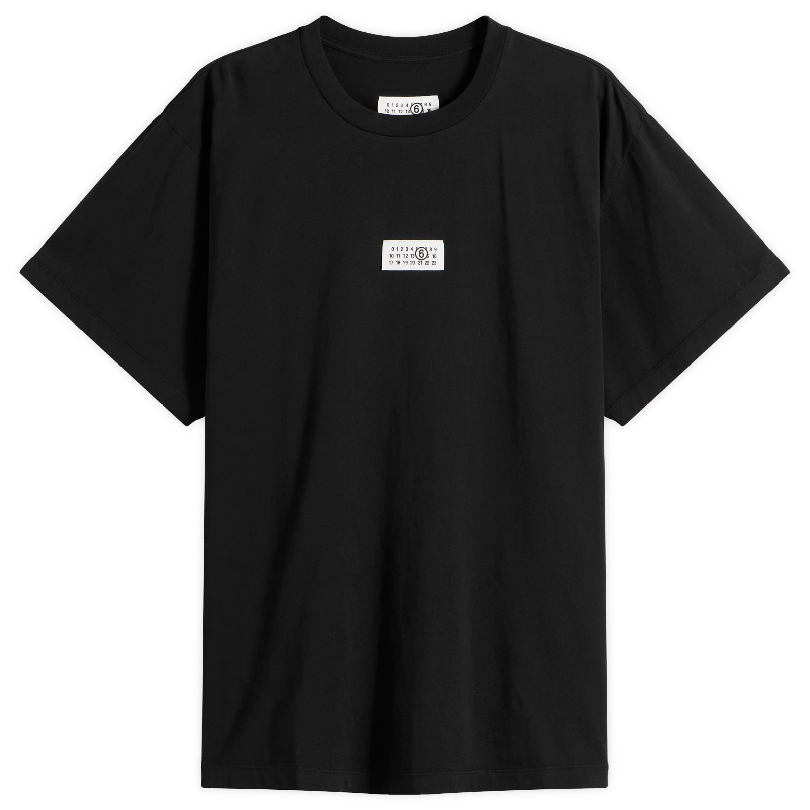 MM6 Maison Margiela Men's Logo T-Shirt in Black, Size X-Large