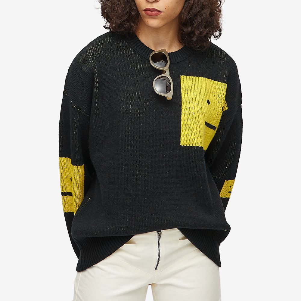 Acne Studios Nimah Evil Face Crew Knit 