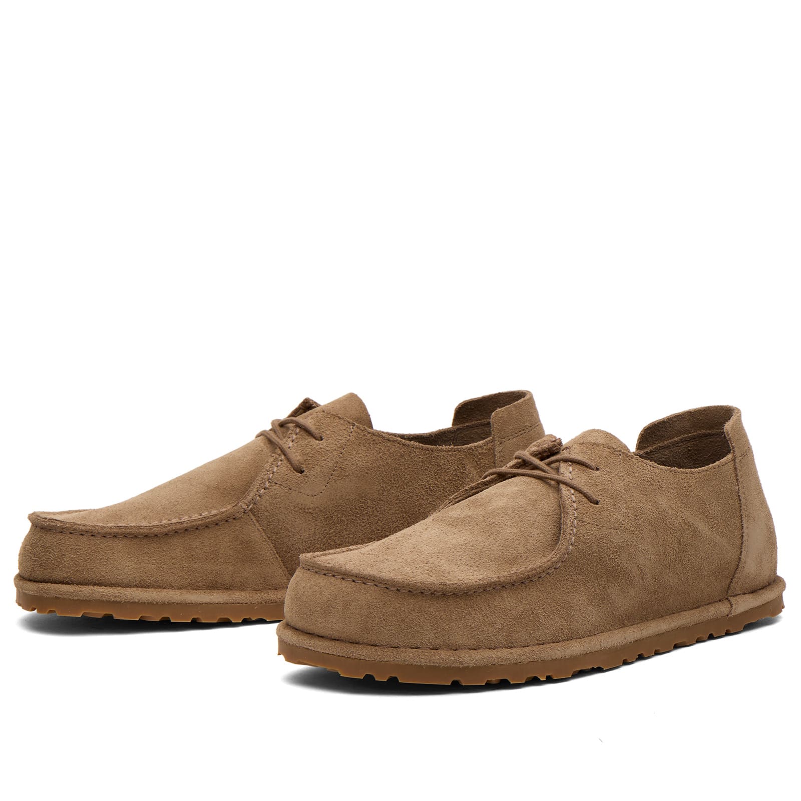 Birkenstock Zapatos De Piel Utti Lace (ajuste Regular) Taupe — foto 2