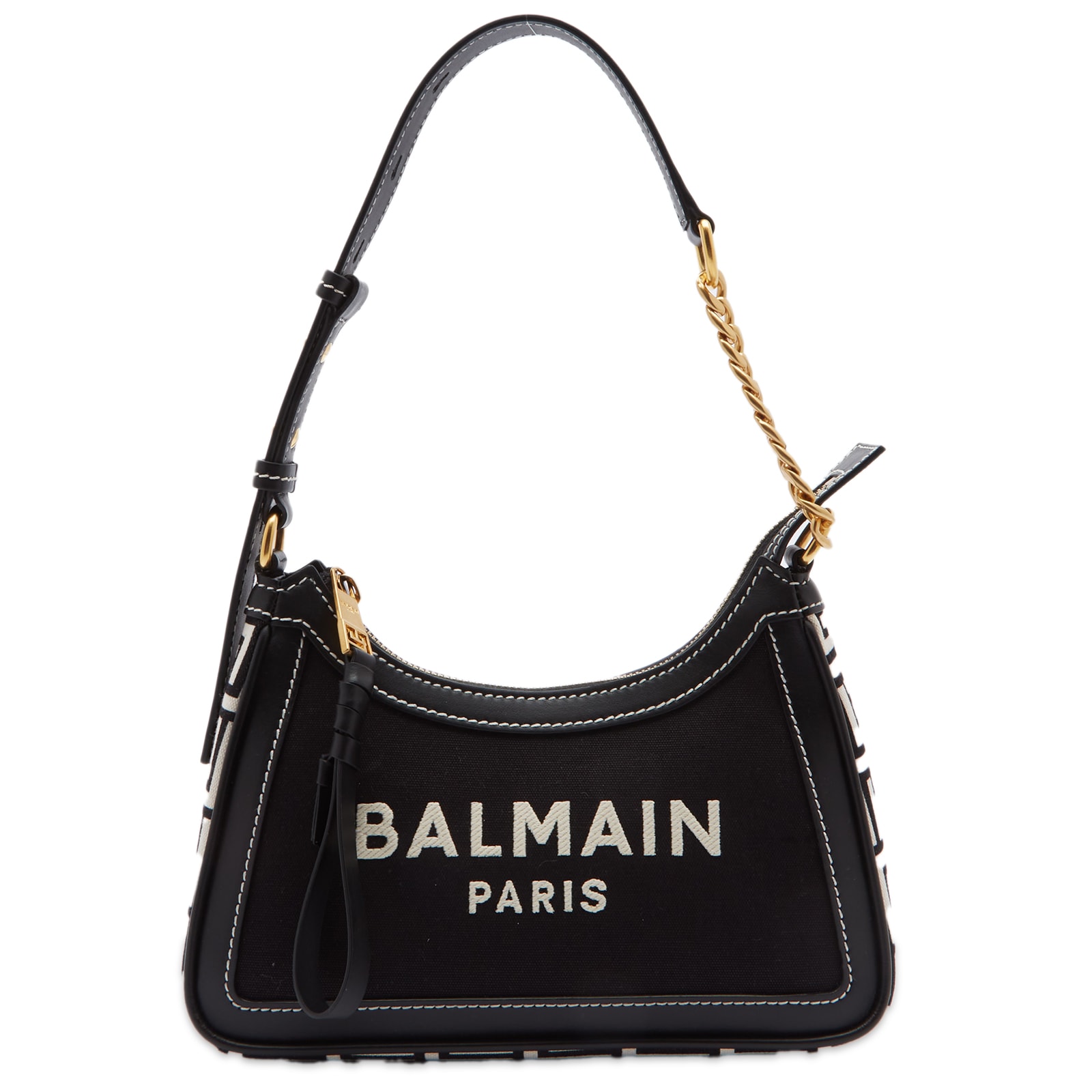 Balmain Black Cotton Shoulder Bag main image 1