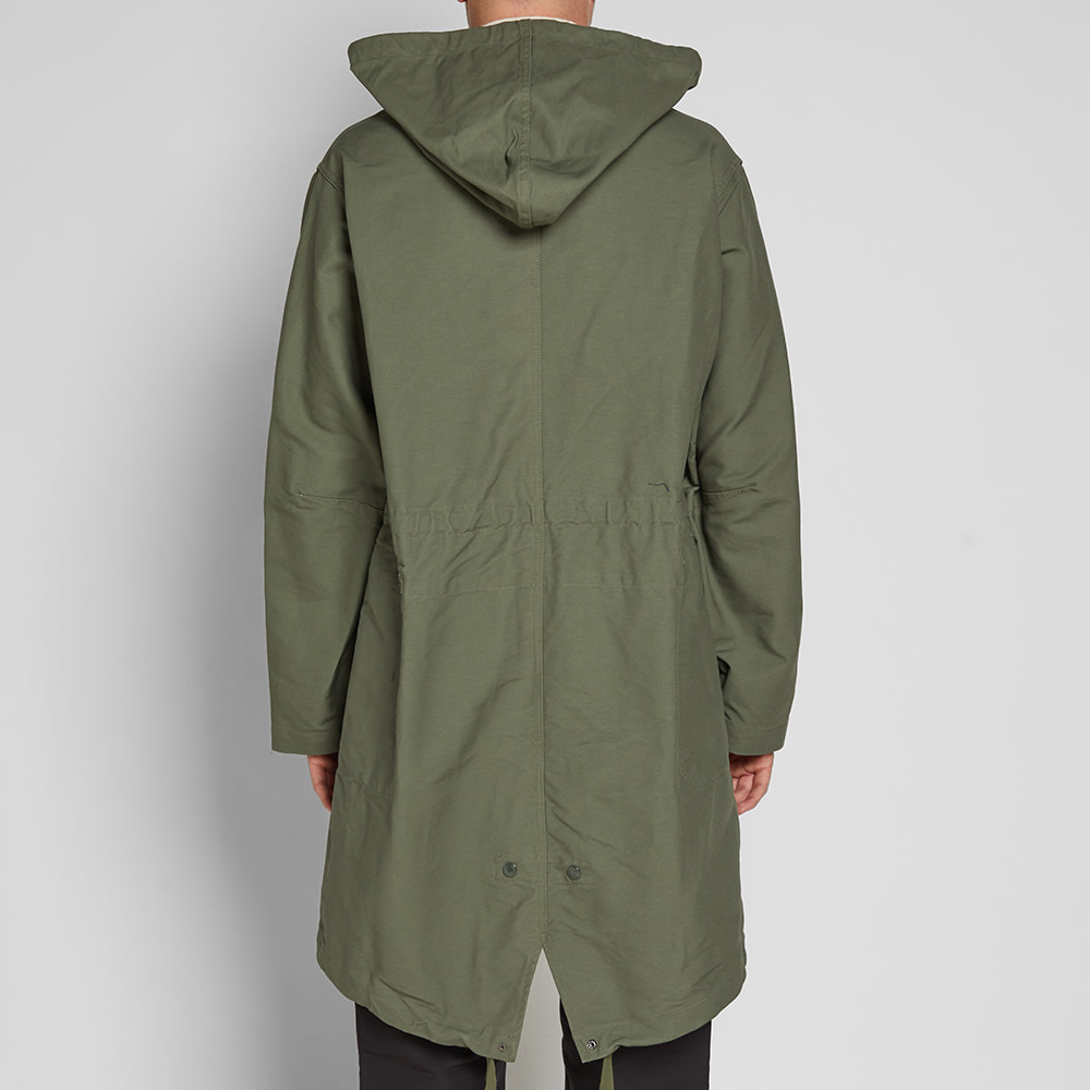 Engineered Garments Highland Parka Olive Cotton Double Cloth | END. (UK)