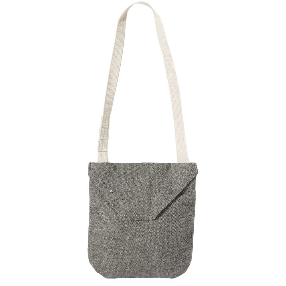 Engineered Garments Shoulder Pouch Grey Brushed Herringbone | END.