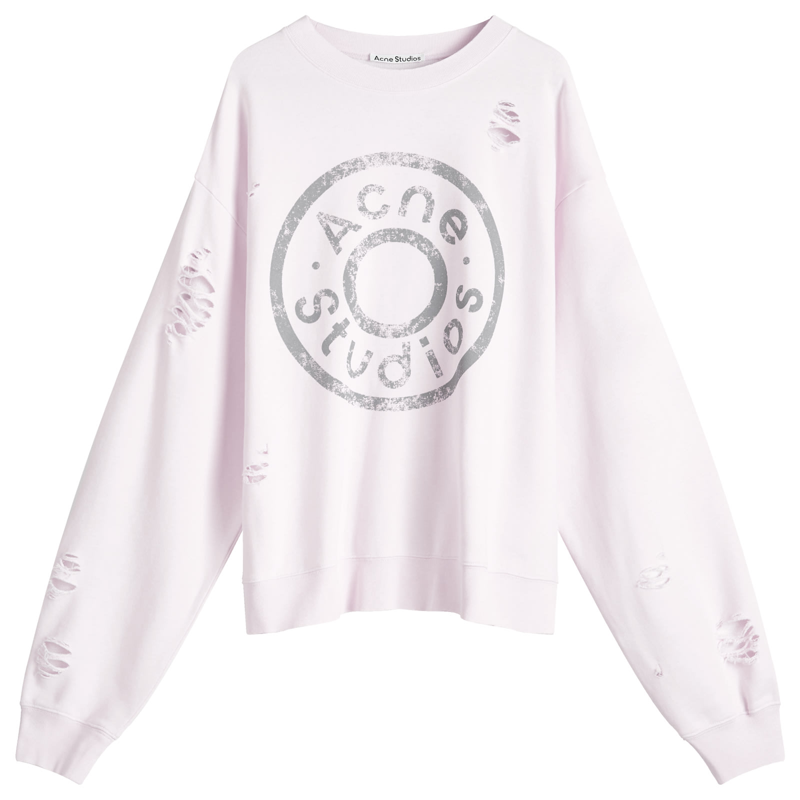 存在感絶大【Acne Studios】 Franziska Button Logo Sweatshirt Franziska U Button Logo Sweater