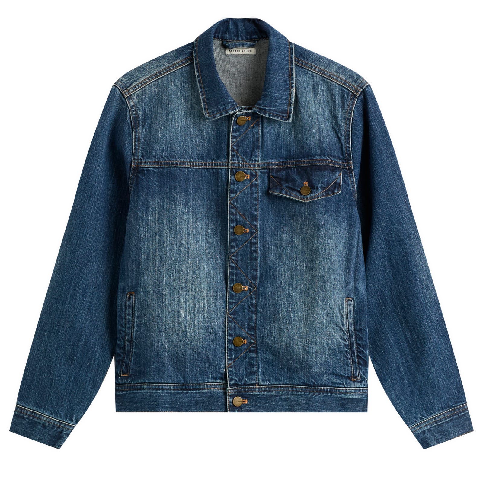 Carter Young Men’s Arch Denim Jacket Sawyer Wash