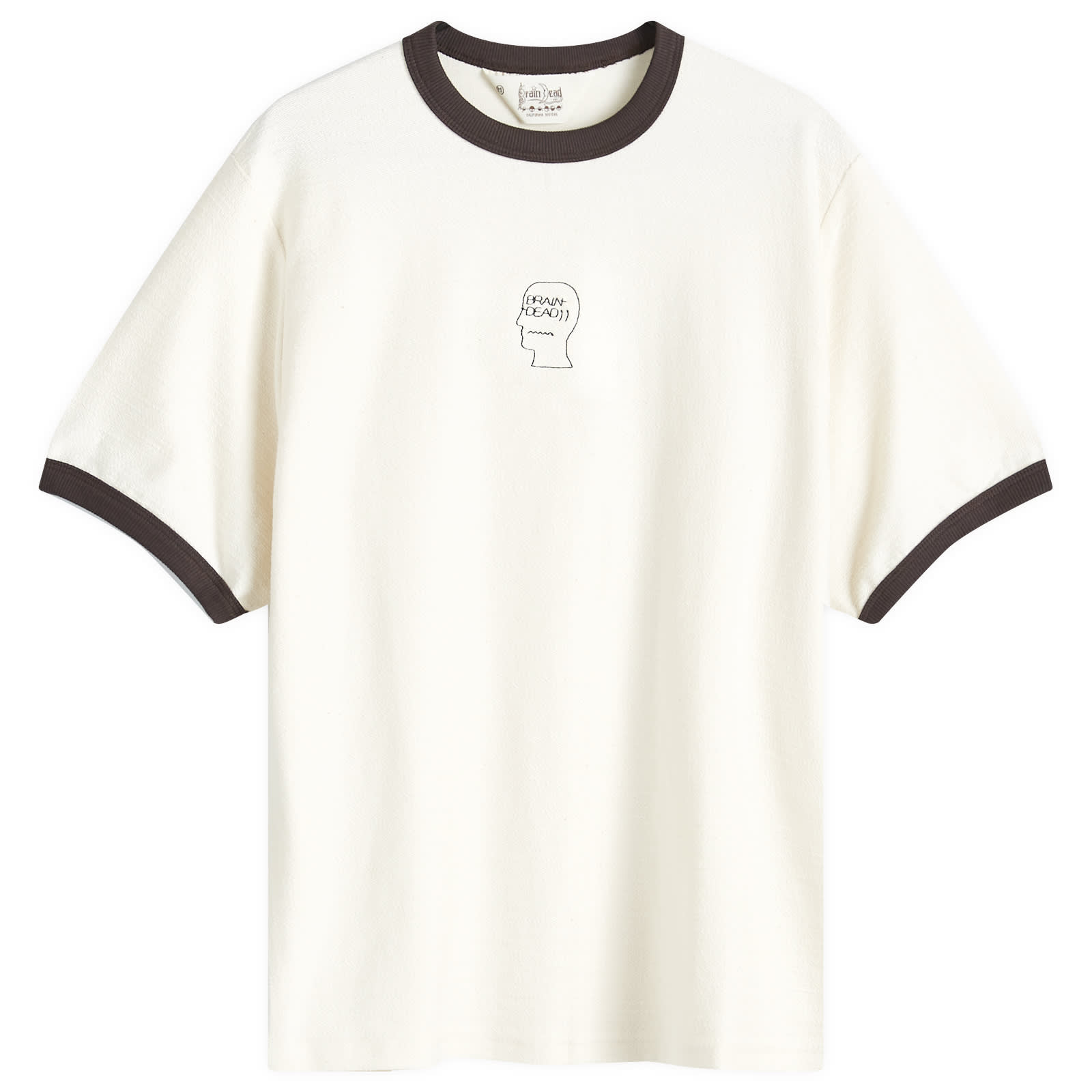 Brain Dead Slubby Ringer T-Shirt Natural | END. (US)