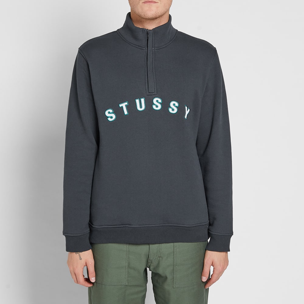 stussy garage zip up