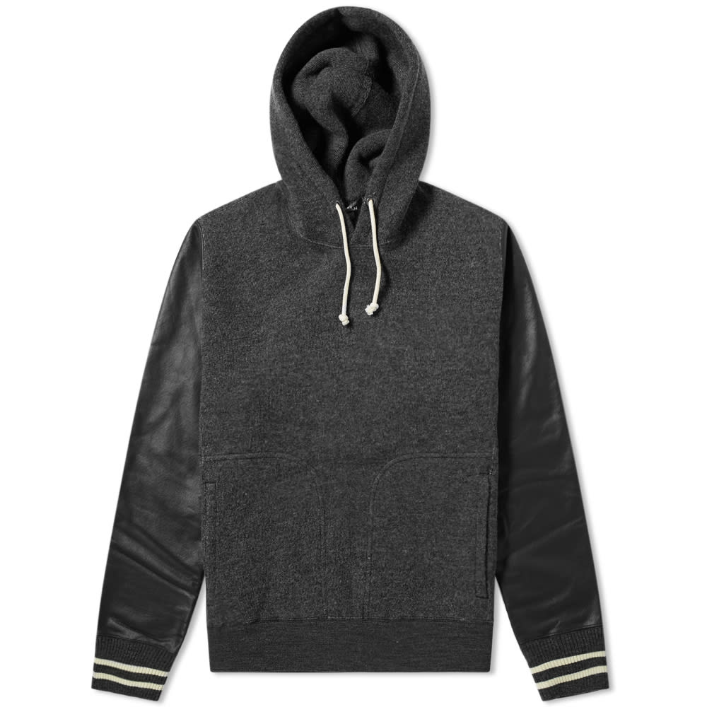 Junya Watanabe MAN Varsity Hoody Grey & Black | END.