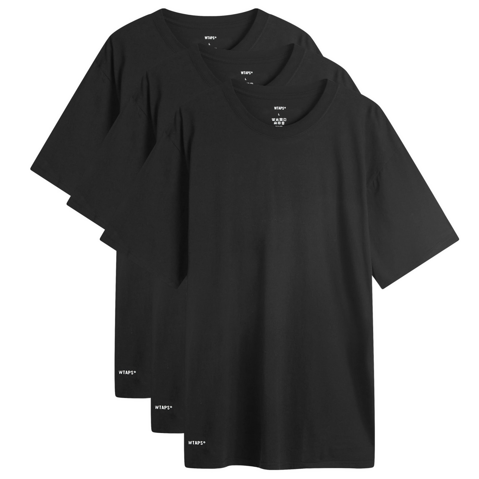 WTAPS® 01 WTAPS 01 Skivvies 3-Pack T-Shirt Black | END. (GB)