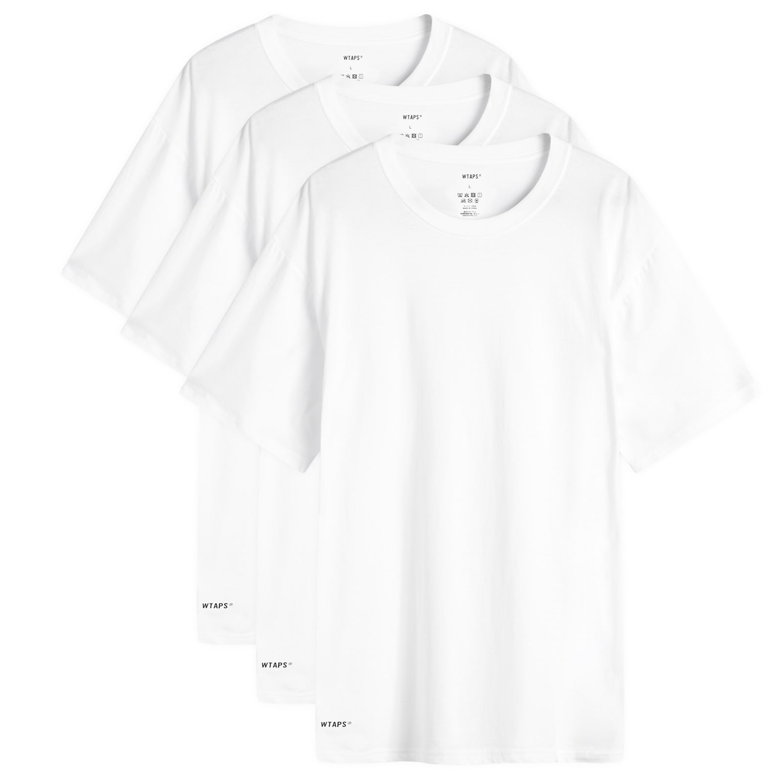 【独特のデザイン性】WTAPS Skivvies Tシャツ - 3枚パック 2色 WTAPS Men's 0 Skivvies T-Shirt - 3-Pack in Grey WTAPS