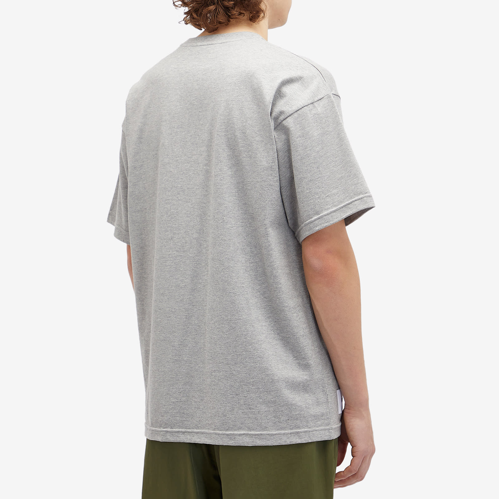 WTAPS Men's 05 Phonetic Print T-Shirt Ash Grey - Curated
