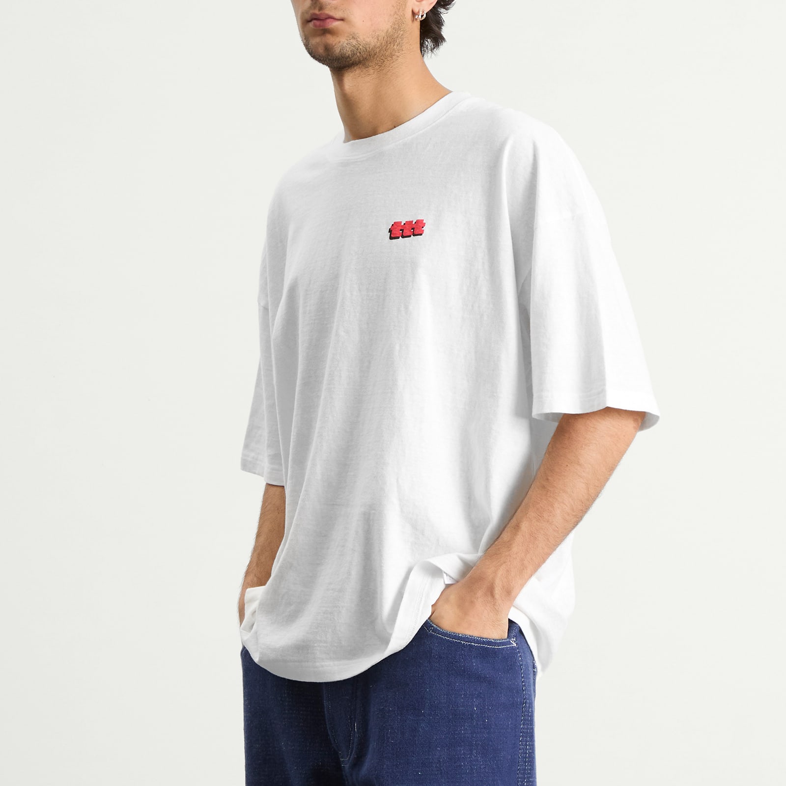 TTTMSW 25AW Wave Tee（WHITE）　L TTT MSW Men's Wave T-Shirt White - Curated Menswear