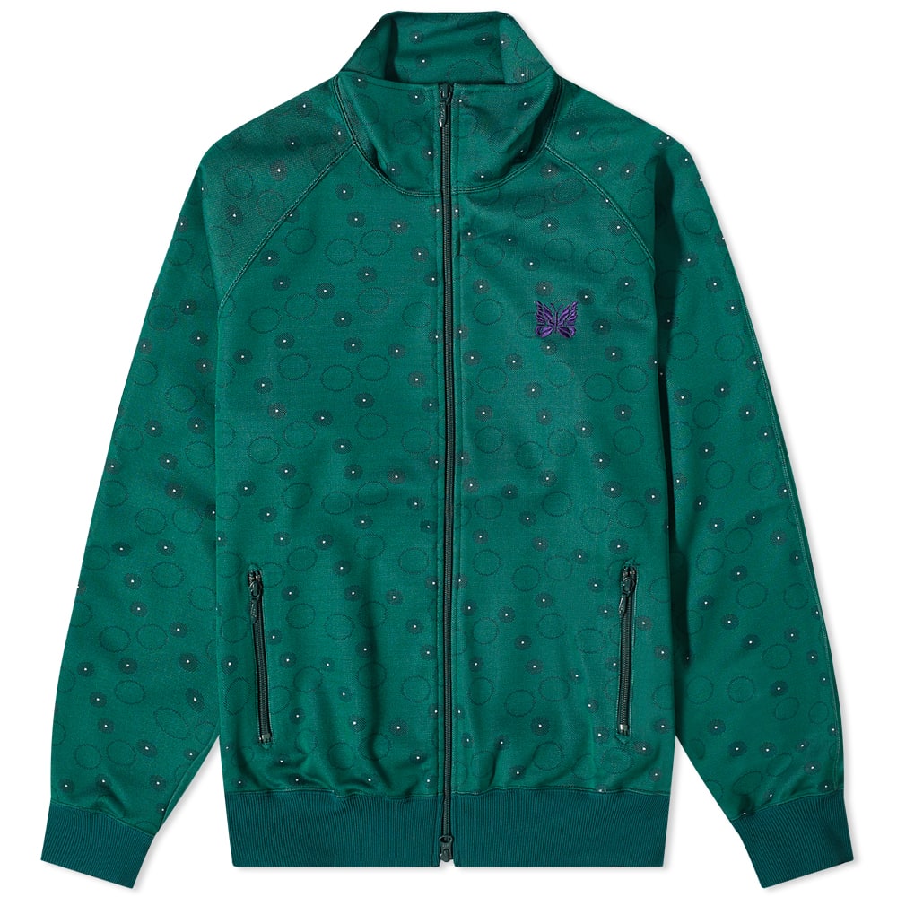 Needles Poly Jacquard Patterned Track Jacket Green | END. (US)