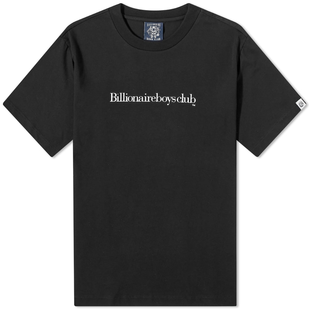 Billionaire Boys Club Serif Logo TShirt Black END.