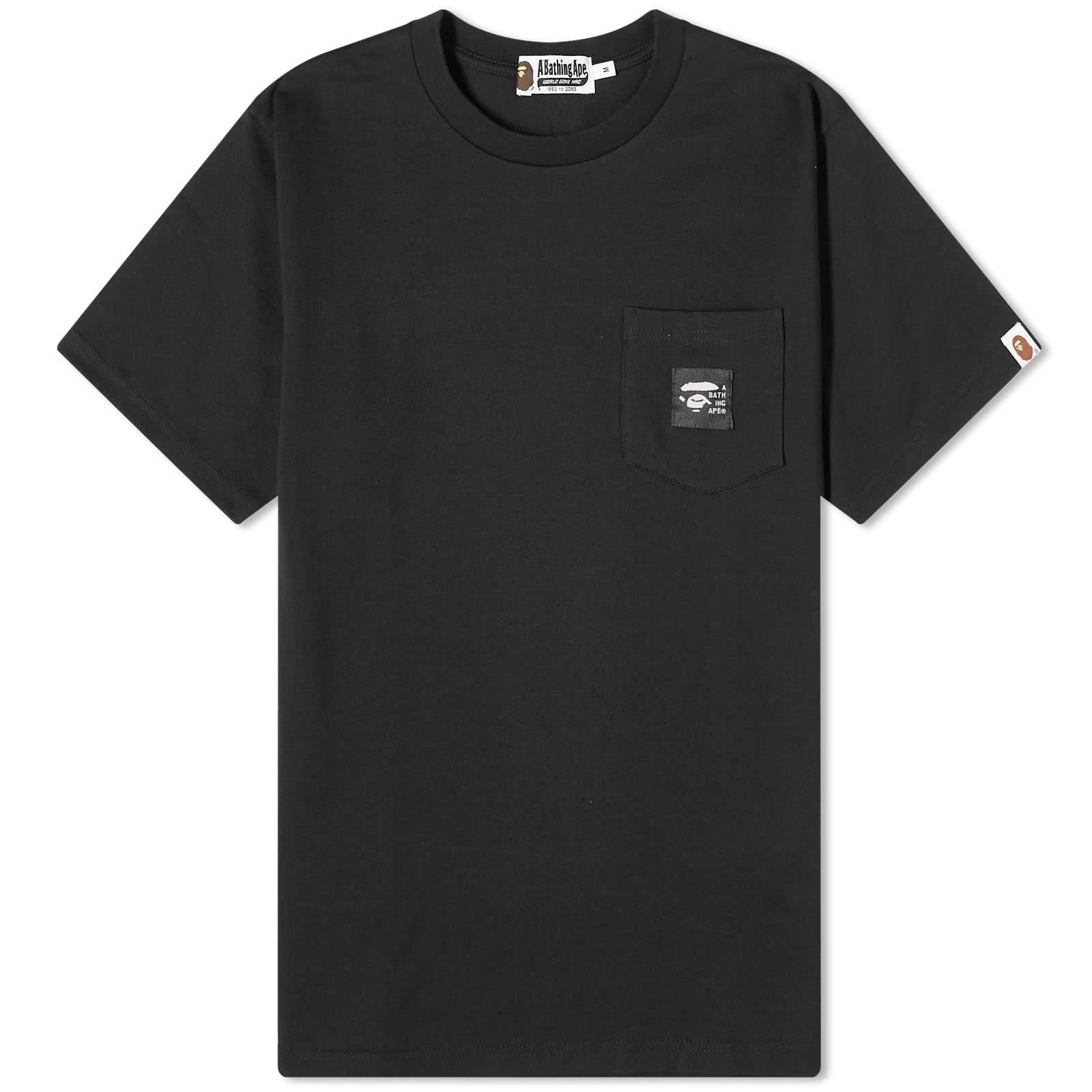 A Bathing Ape A Bathing Ape Label Pocket T-Shirt Black | END. (AT)