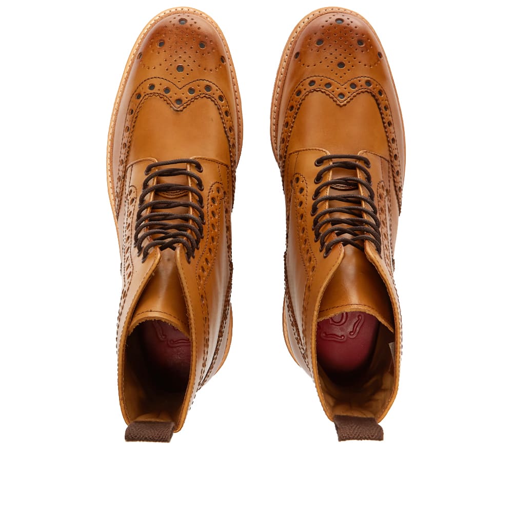 grenson tan brogue boots