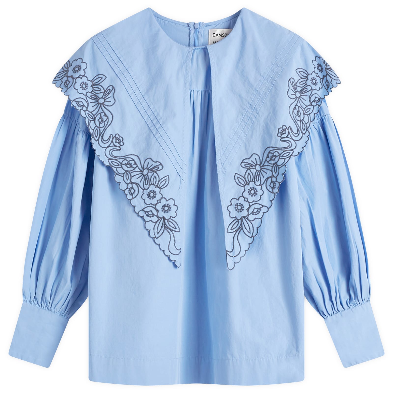 DAMSON MADDER ダムソンマダー / CANDY BLOUSE Damson Madder Candy Embroidered Collar Blouse | Anthropologie