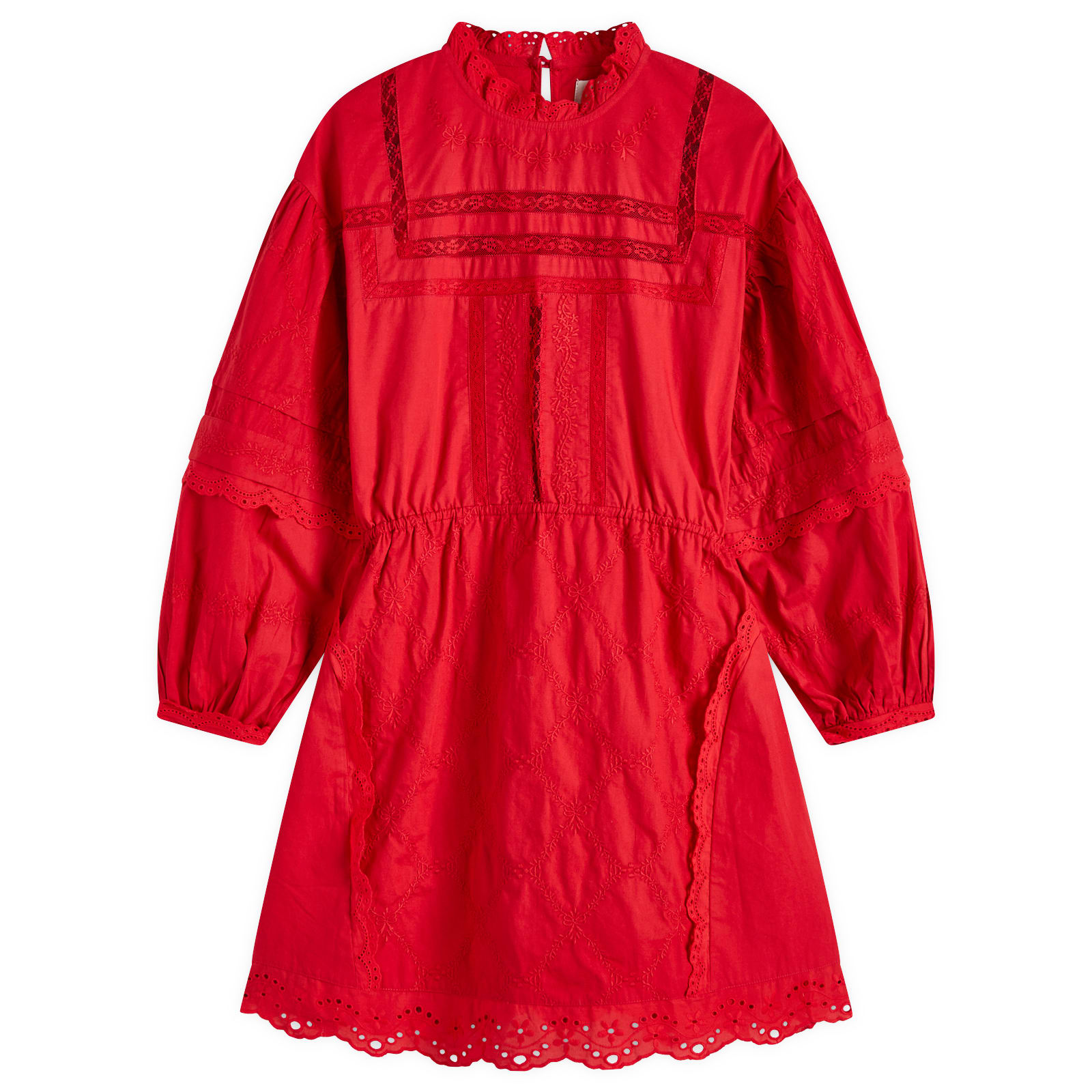 Damson Madder Clandy Midi Dress Red | END. (CA)