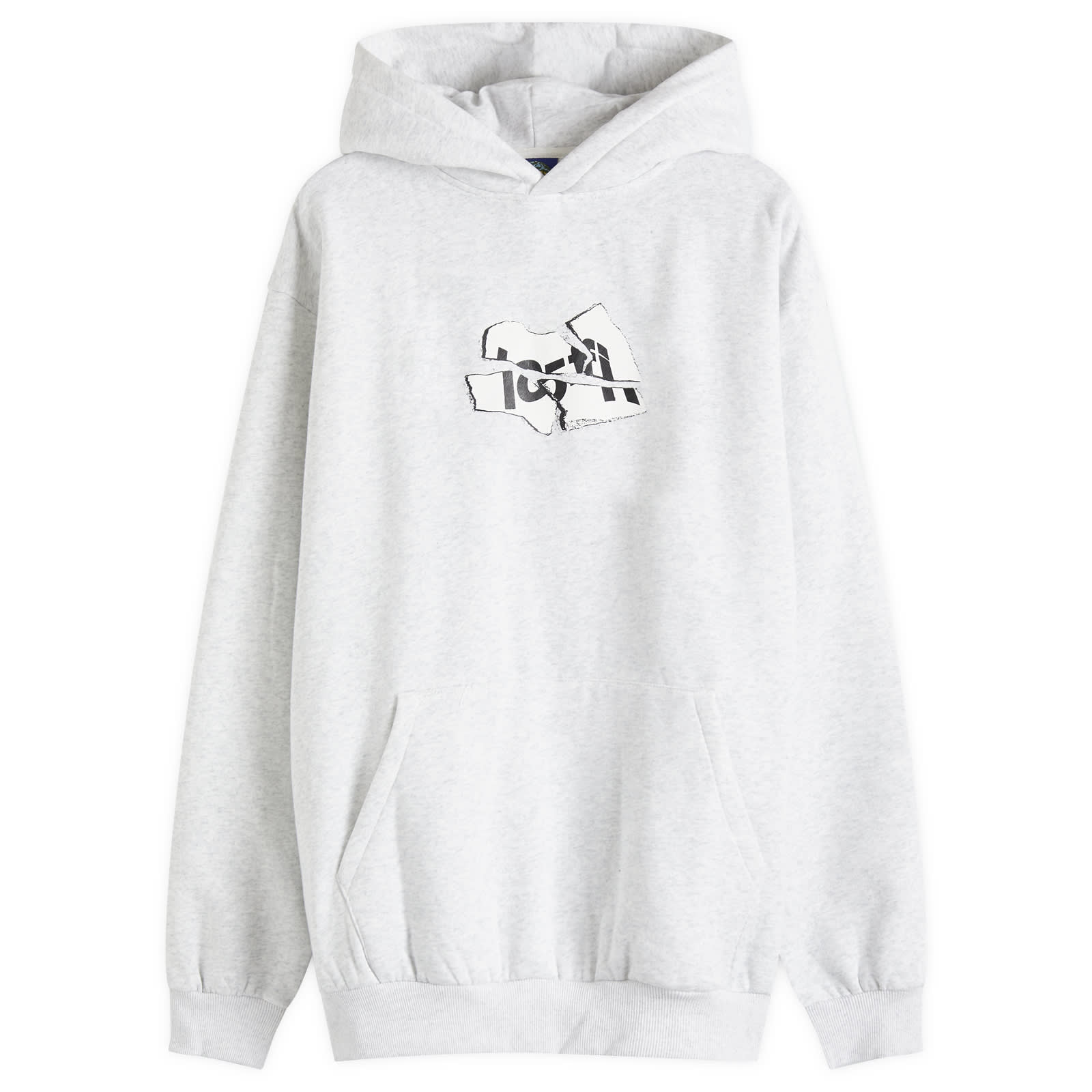 Lo-Fi Men’s Broken Logo Hoodie Ash