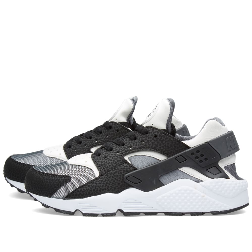 nike huarache black white