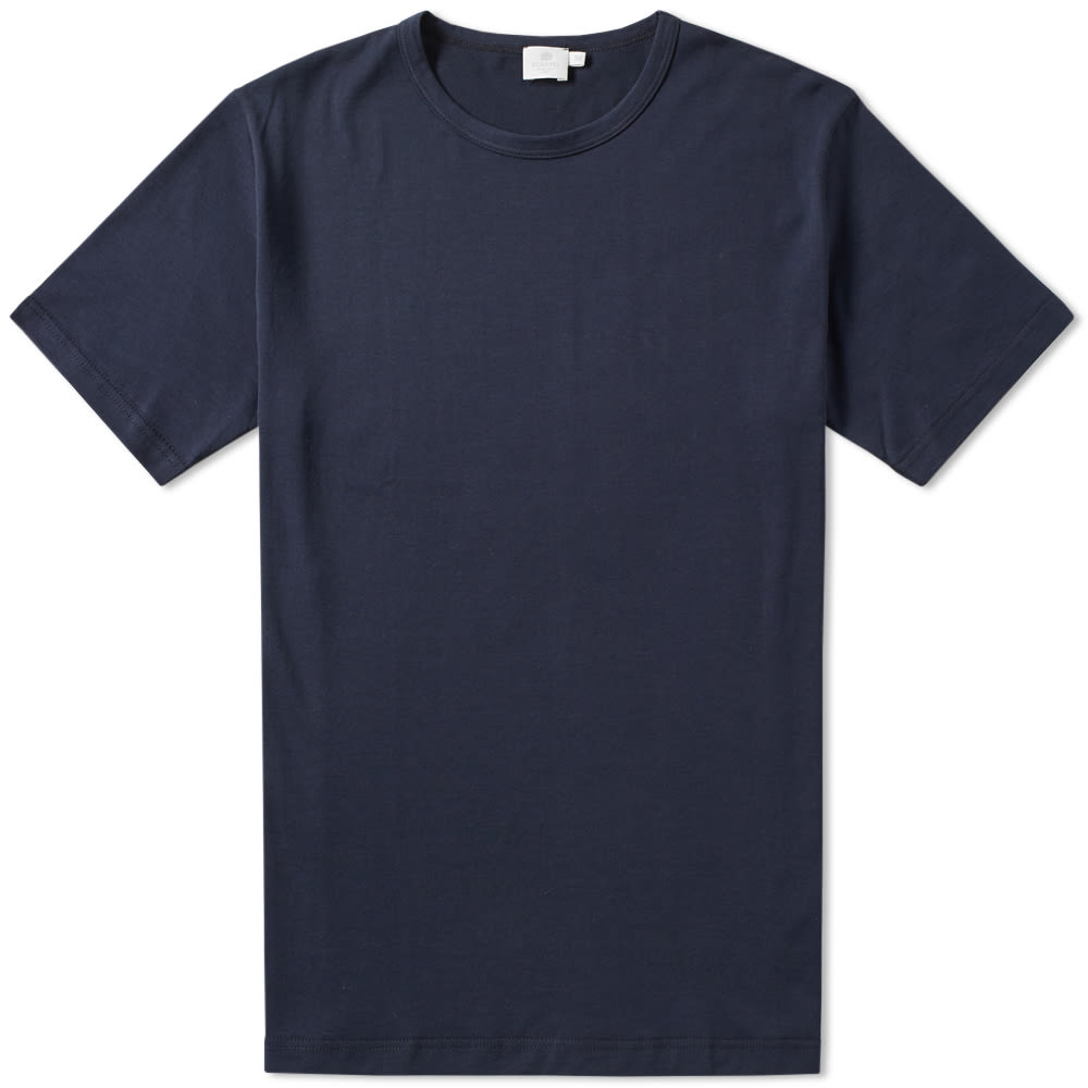 Sunspel Q82 Crew Neck Tee Navy | END.