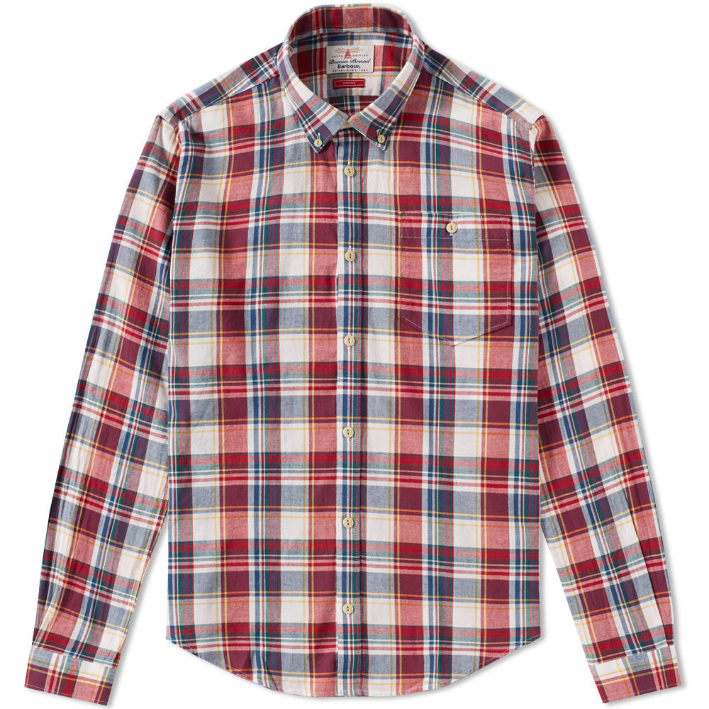 The checked shirt has become an intrinsic part of Barbour's signature look, layering seamlessly beneath their world renowned outwear pieces. The Oscar Shirt boasts a brushed cotton surface to create a soft feel against the skin, with the cloth woven to include a Highland check throughout.

100% Cotton
Highland Check Design
Button Down Collar
Buttoned Chest Pocket
Slim Cut