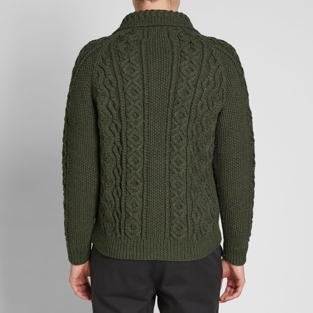 Inverallan 3A Lumber Cardigan Loden | END. (US)