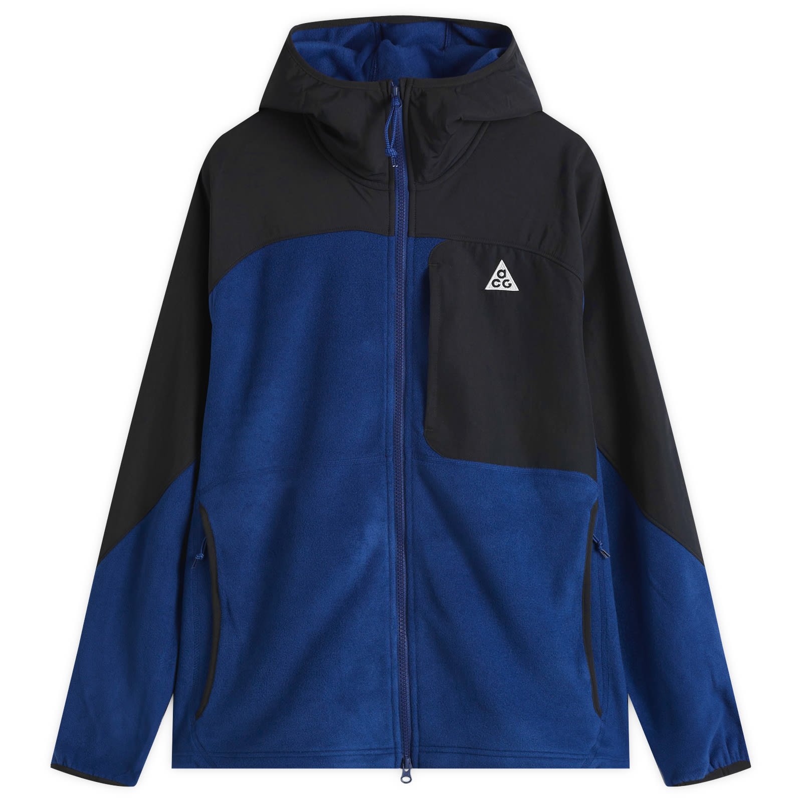 Nike ACG Wolf Tree Hooded Fleece Jacket Black/Blue/White - Curated 