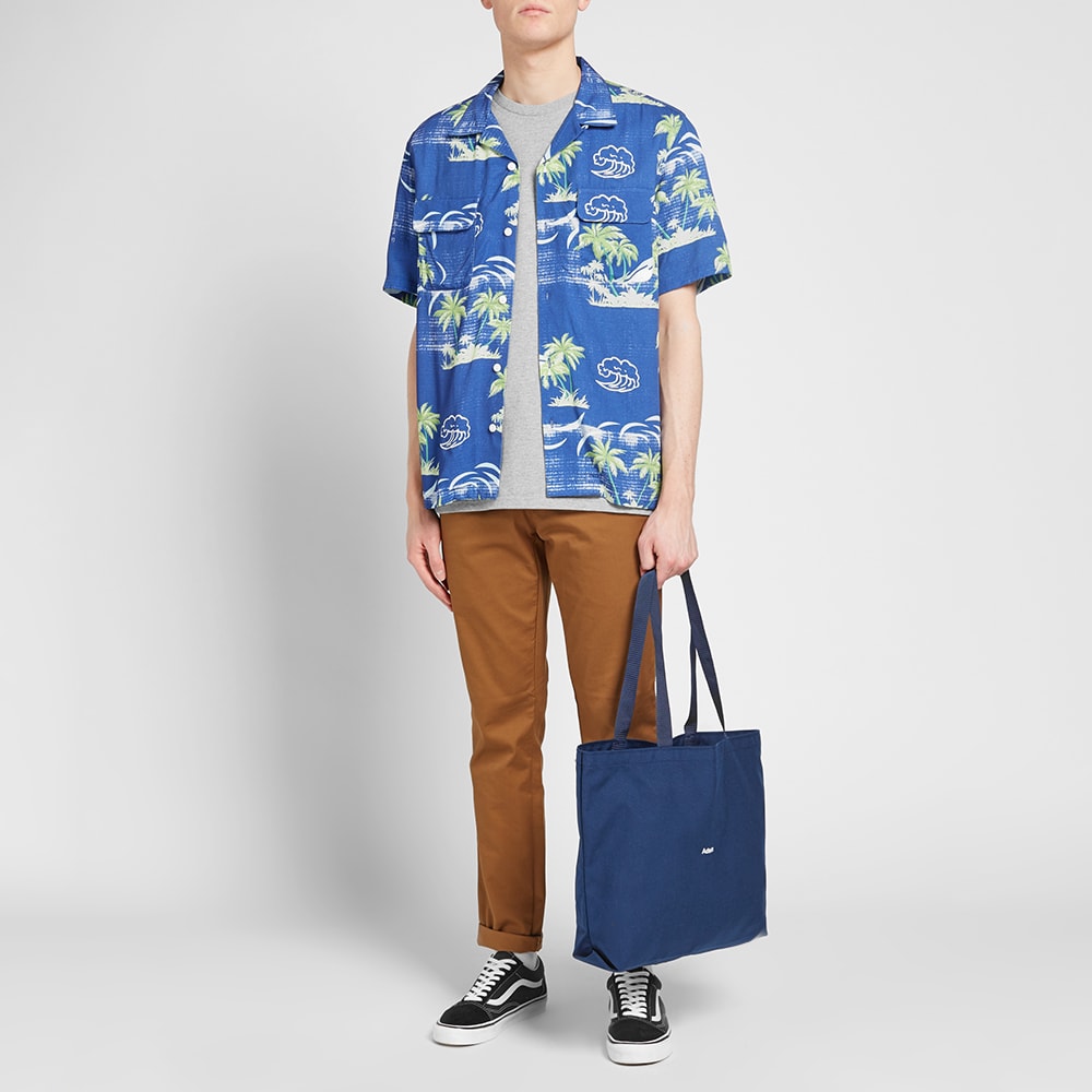 Edwin Short Sleeve Garage Shirt Blue Island Print END. (US)