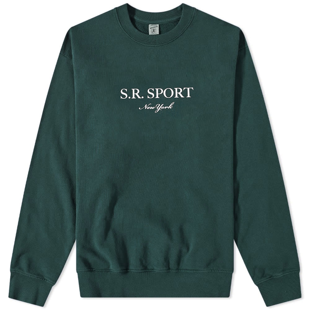 Sporty & Rich Wimbledon Crew Sweat - END. Exclusive Forest