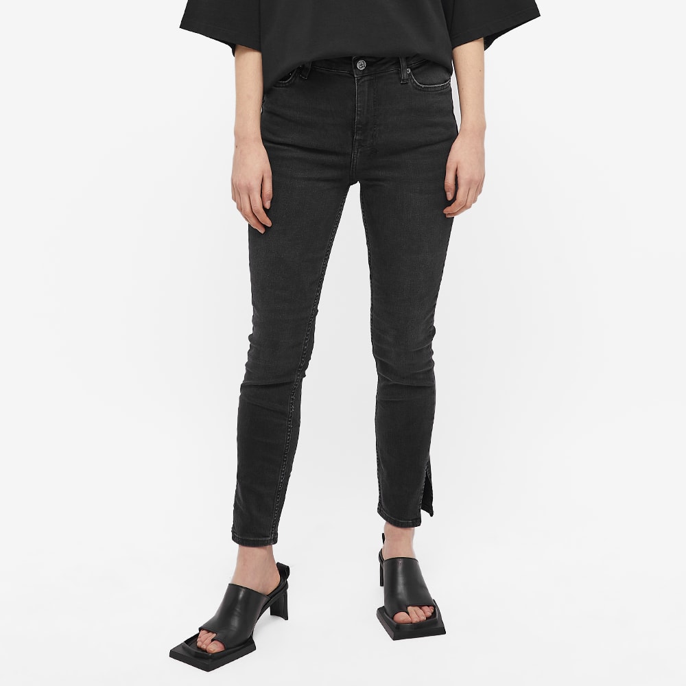 Ksubi High Waisted Washed Skinny Jeans Black END. (US)