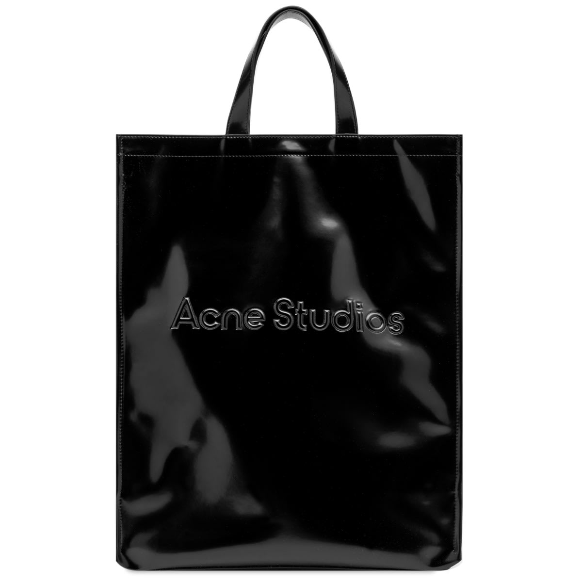 Acne Studios Logo Shopper Tote Bag Black END. (US)