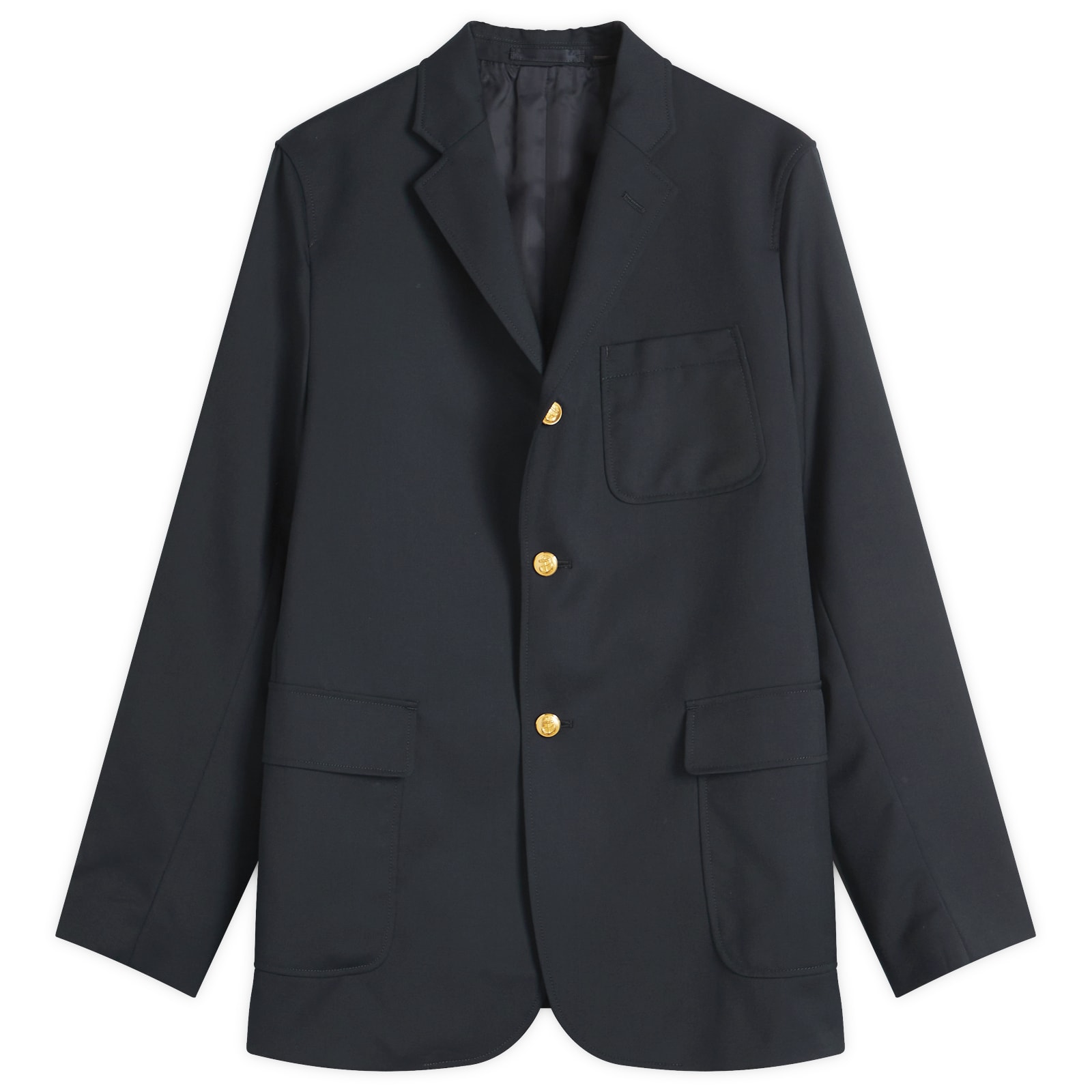 お気に入り Wool Combat Button 3 Plus Beams Blazer (US) END. | Navy ジャケット・アウター