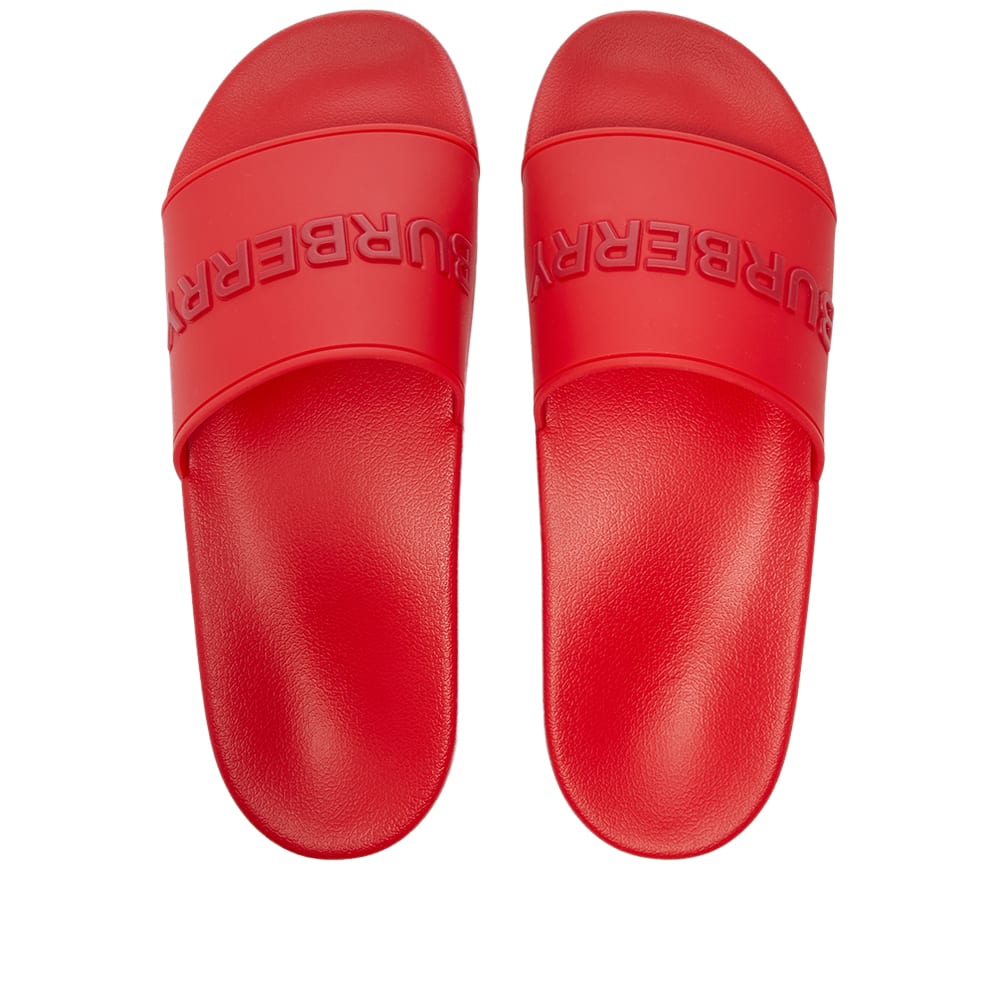 Burberry red slides Clearance