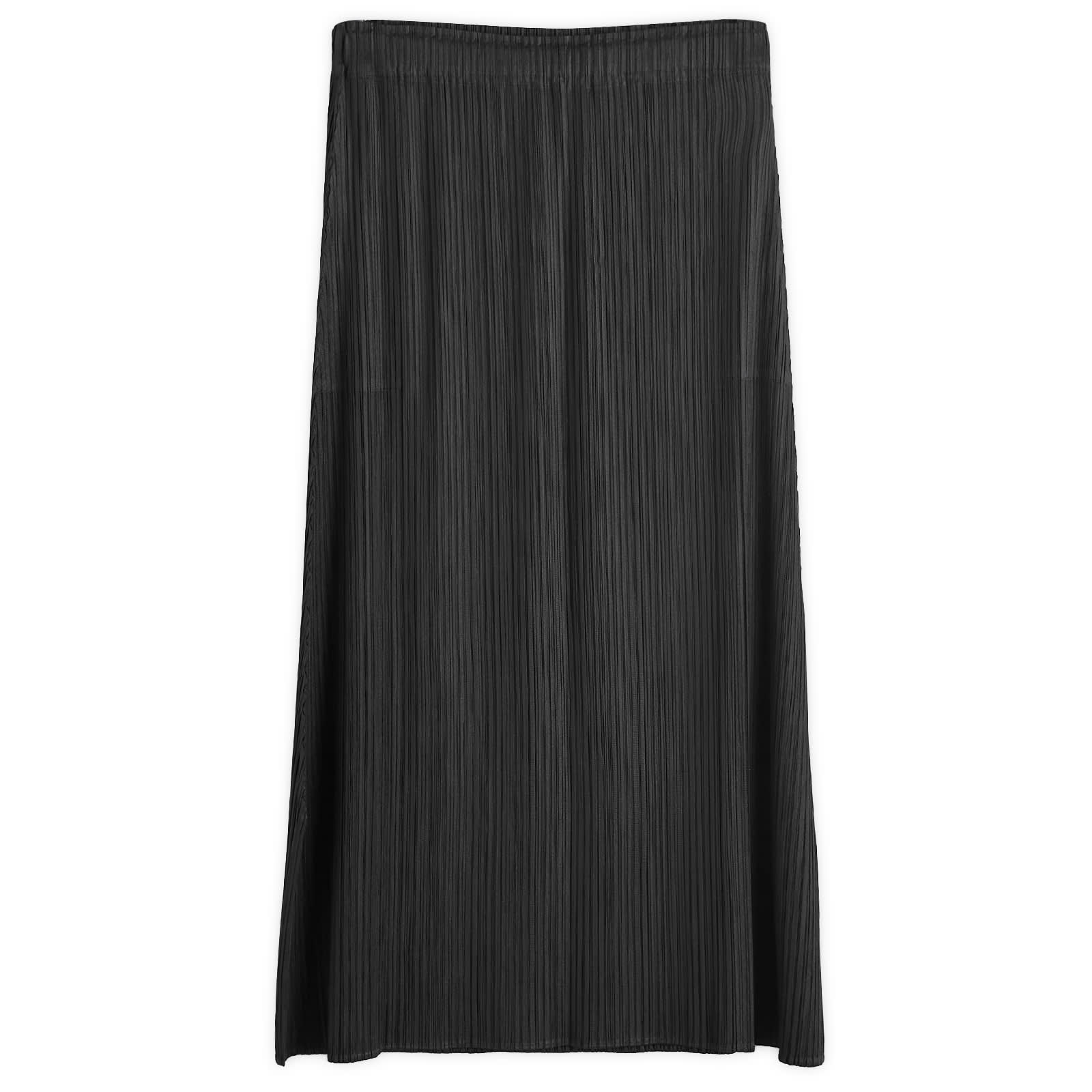 Pleats Please Issey Miyake Pleats Midi Skirt Black | END. (HK)